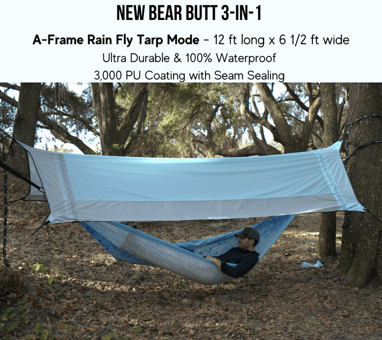 Hammock top rain tarp